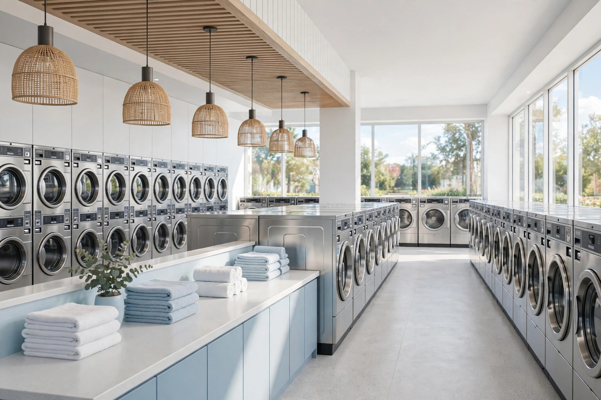 The Laundry Barn laundromat in Claremore, offering pickup and delivery
